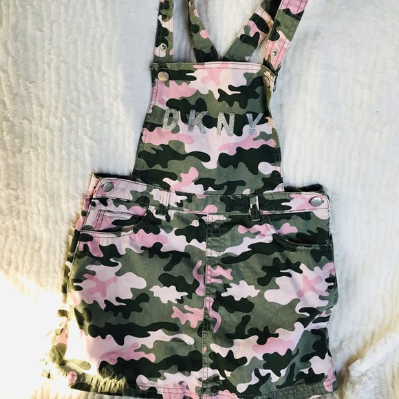 Dkny Other - DKNY girls camo overalls